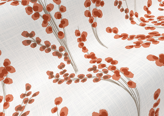 Willow Field, Burnt Orange - Twist&Fit Roller Blind - Image 4